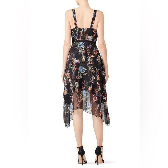 Slate & Willow Trifecta Tiered Floral Midi Dress - Picture 3 of 5